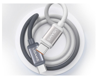 USAMS Kabel U 60W USB-C/USB-C 1,2m czarno biały - 1569122 - zdjęcie 4